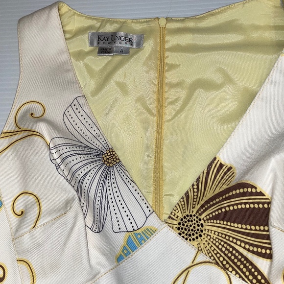 Size 4, fitted unique sleeveless dress. - Picture 10 of 11